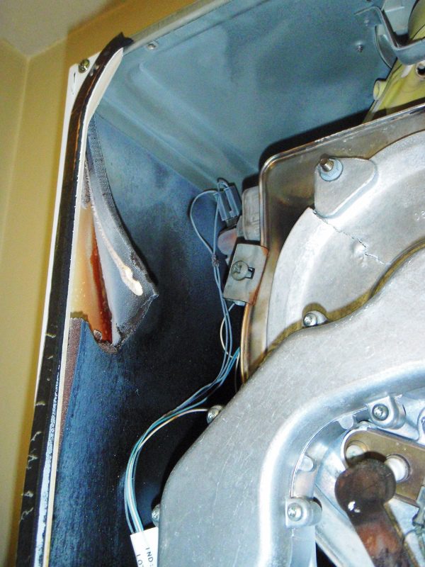 unserviced boiler
